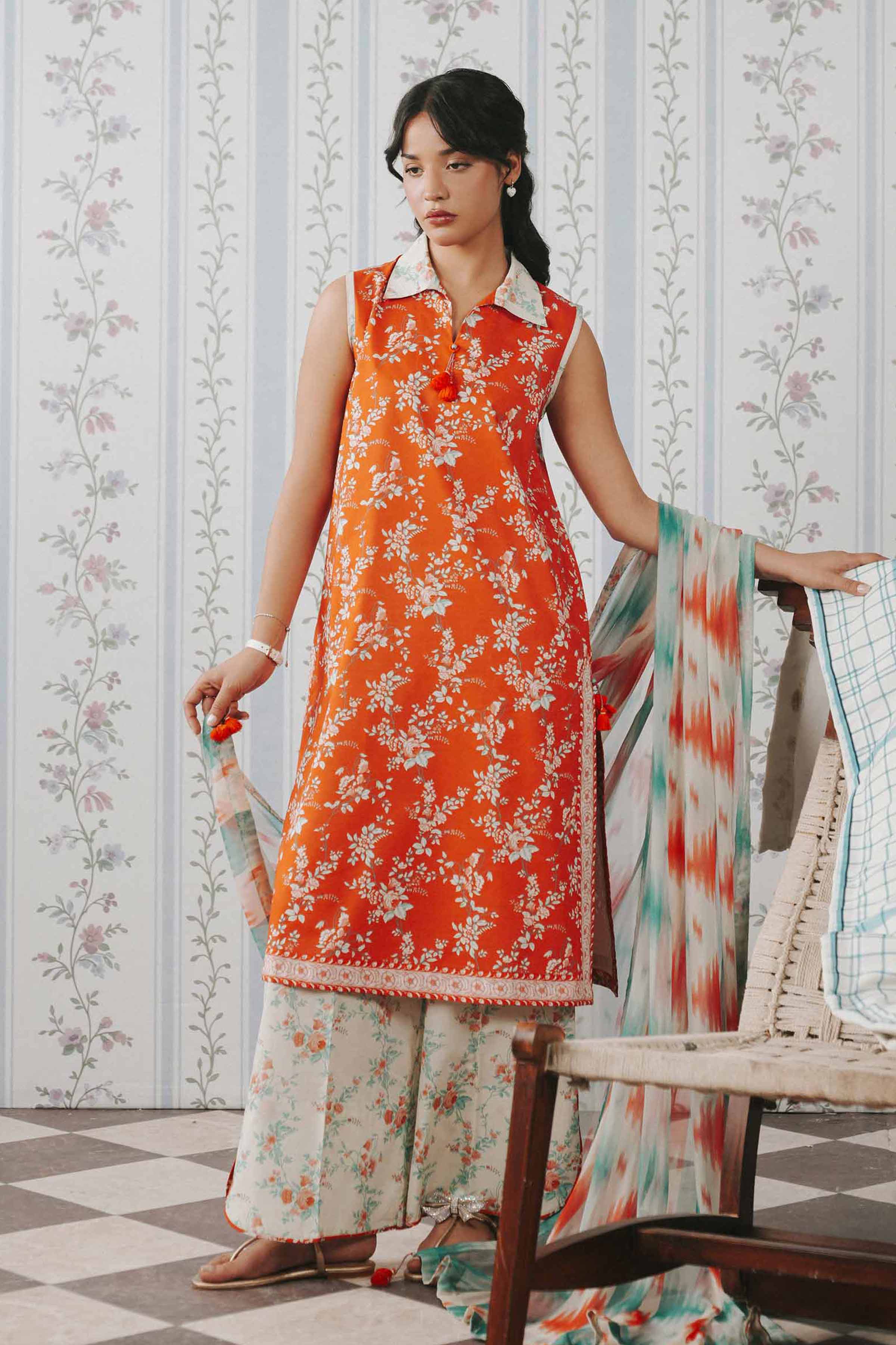 3 Piece - Digital Printed Suit