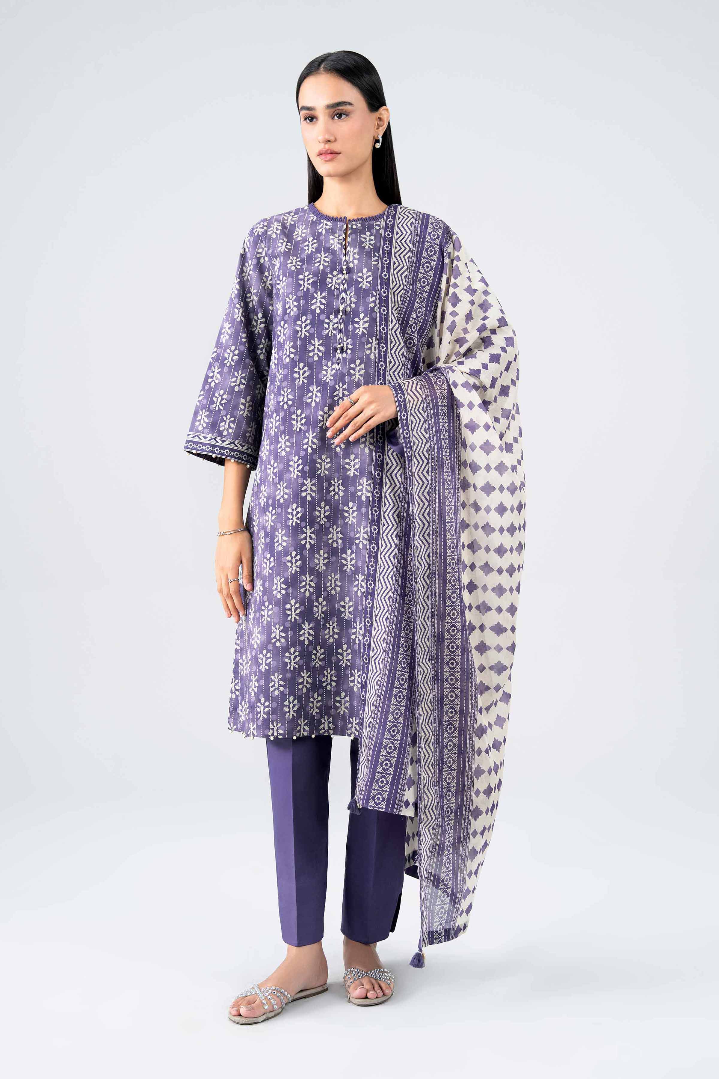 3 Piece - Printed Suit