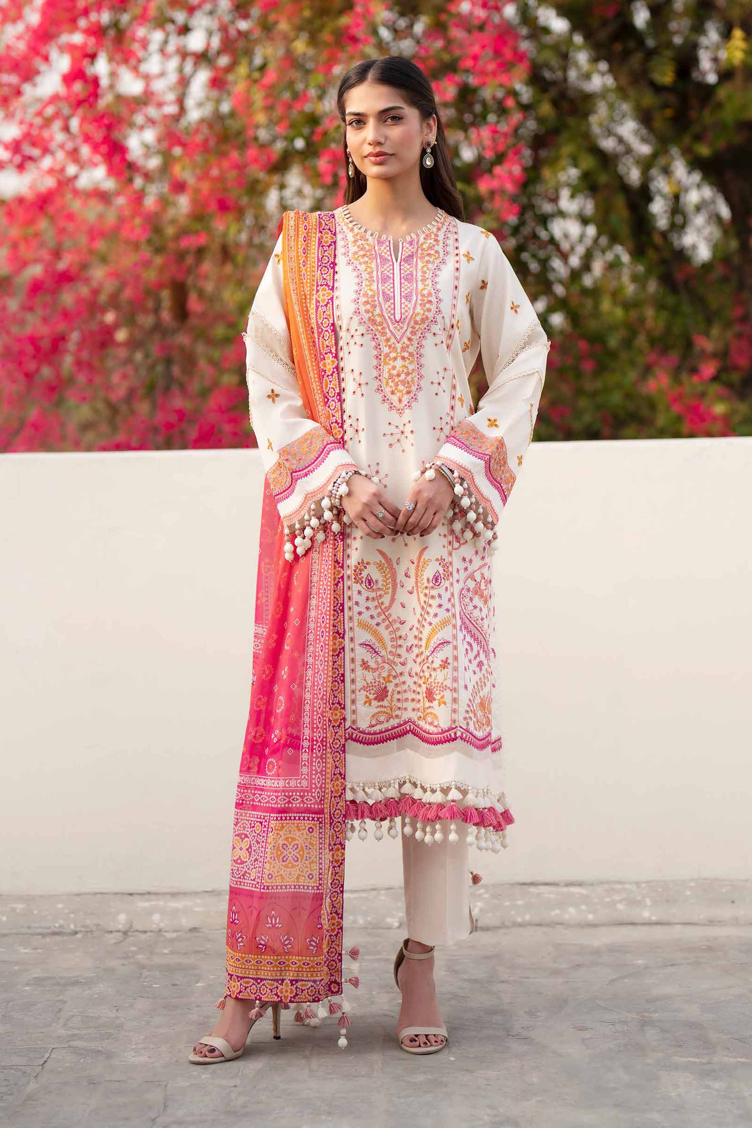 3 Piece - Digital Printed Embroidered Suit