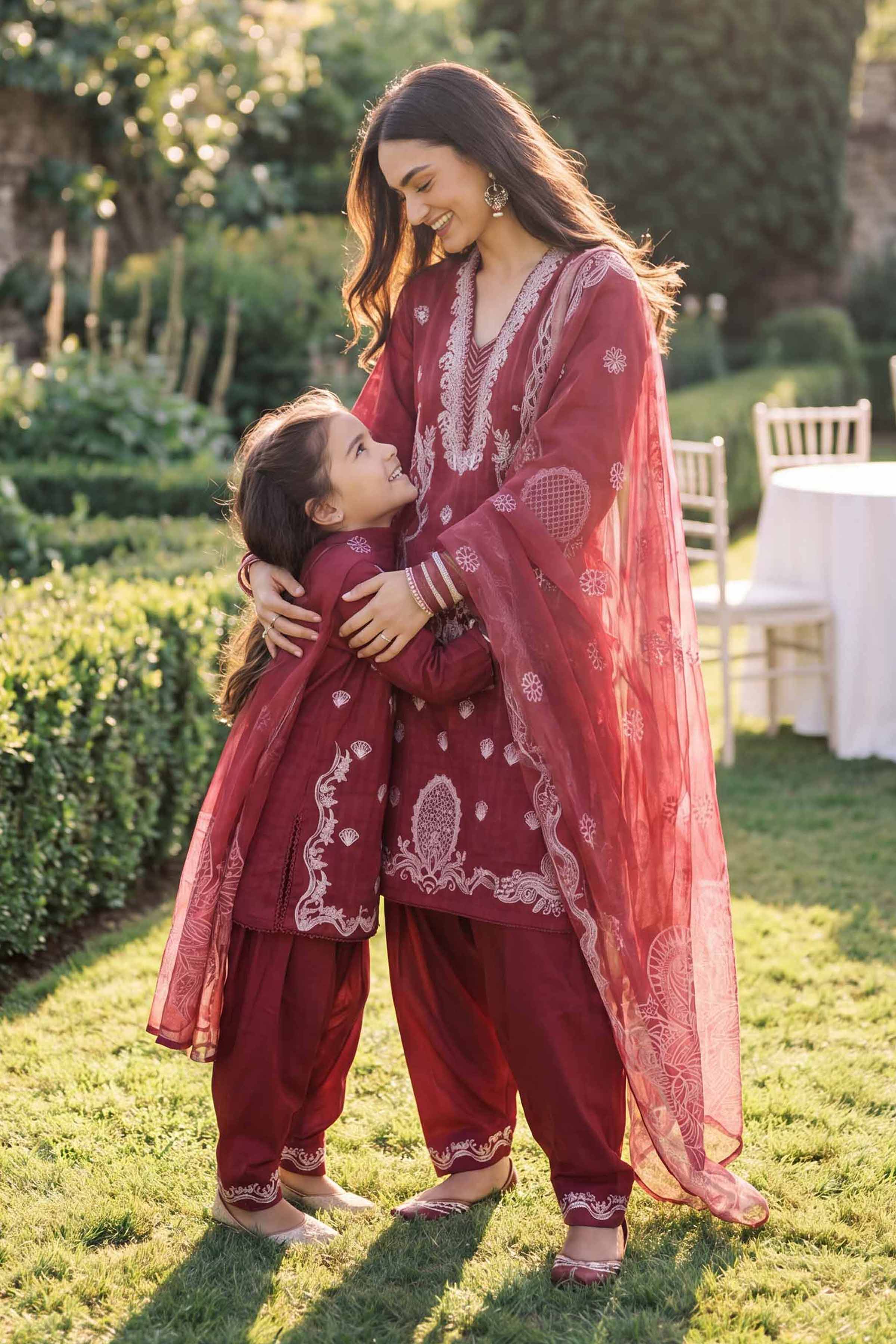 3 Piece - Embroidered Suit - PMD26-34 M