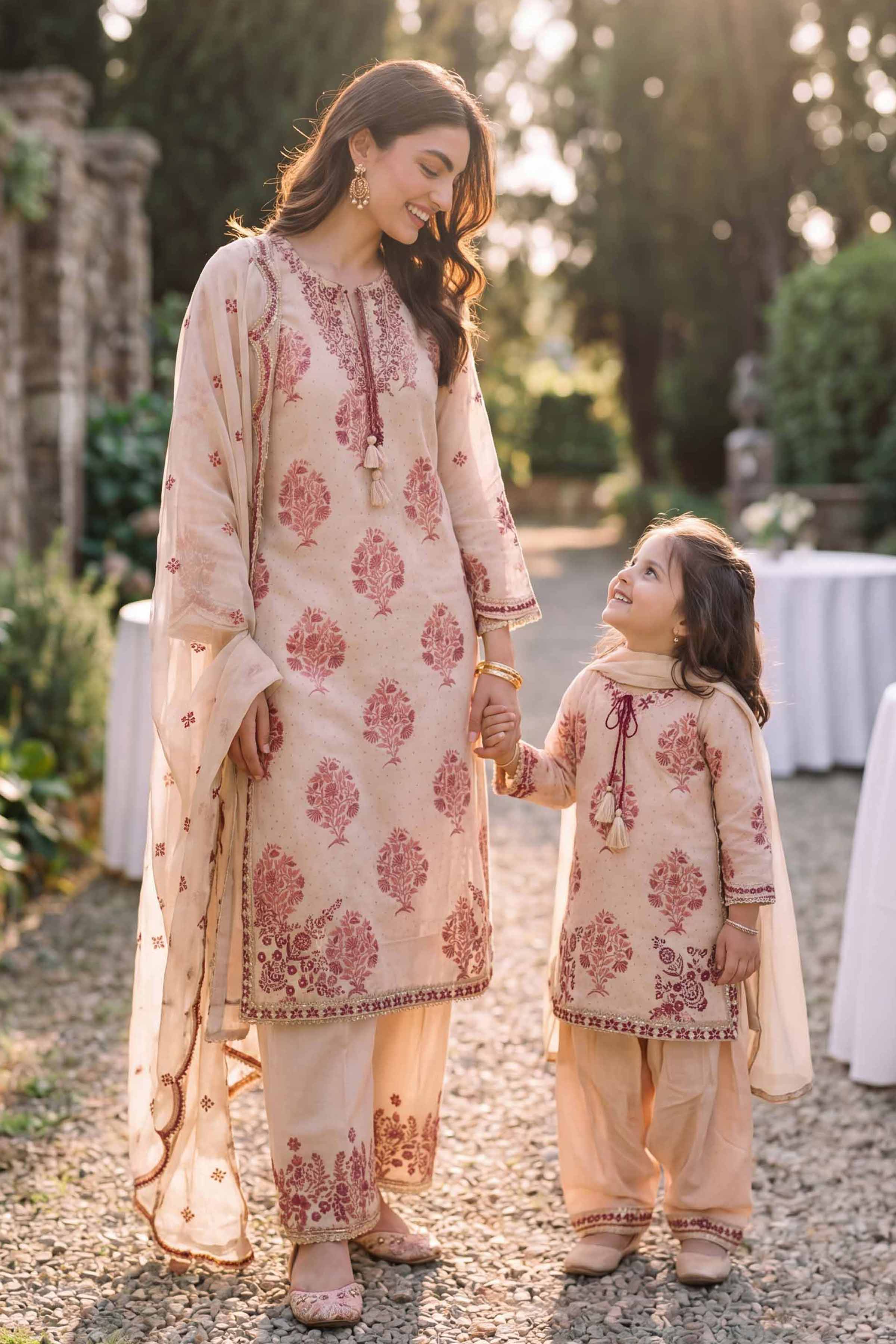 3 Piece - Embroidered Suit - PMD26-38 M