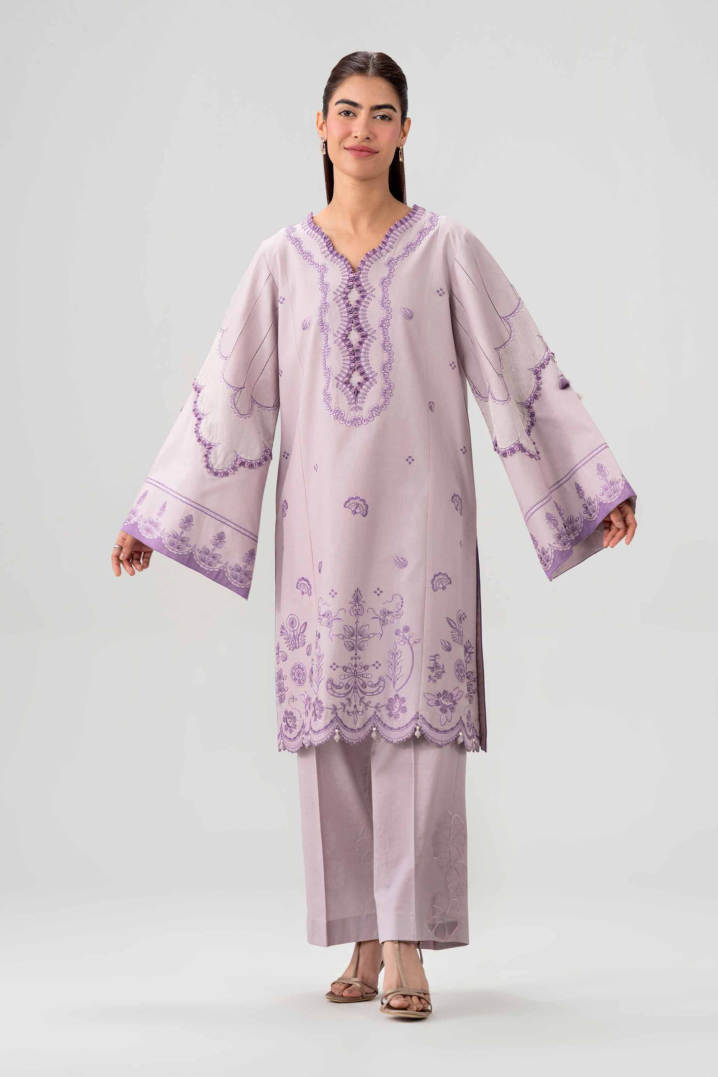 2 Piece - Embroidered Suit