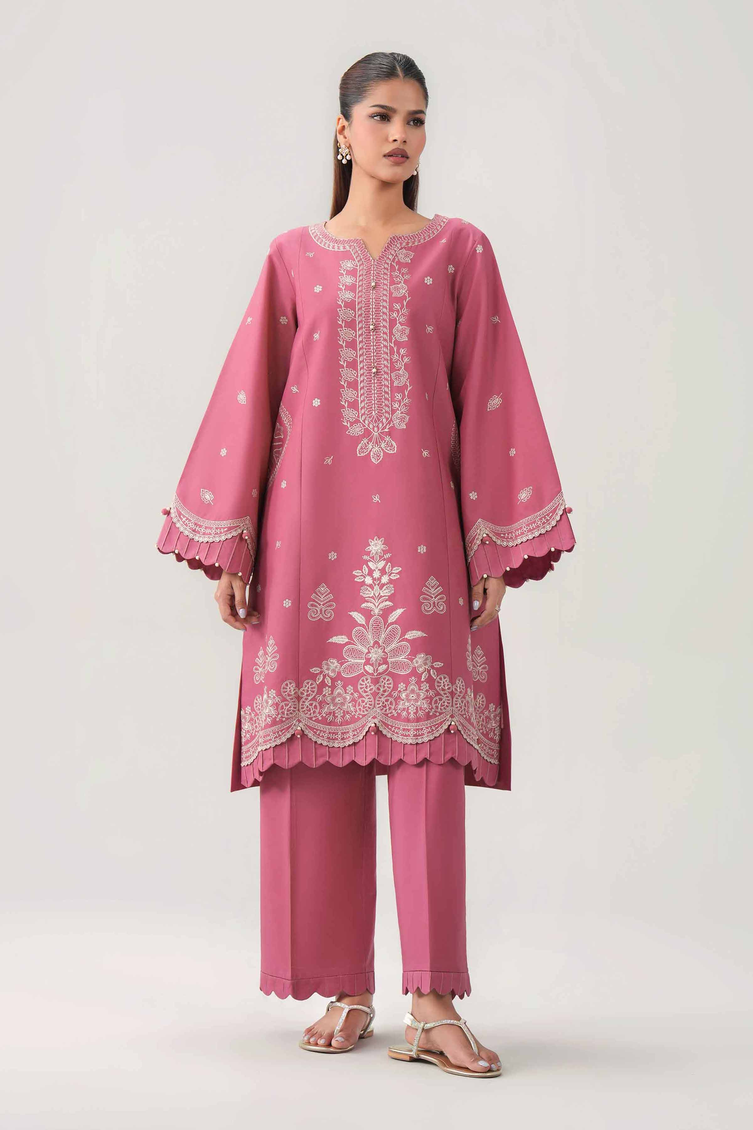 2 Piece - Embroidered Suit