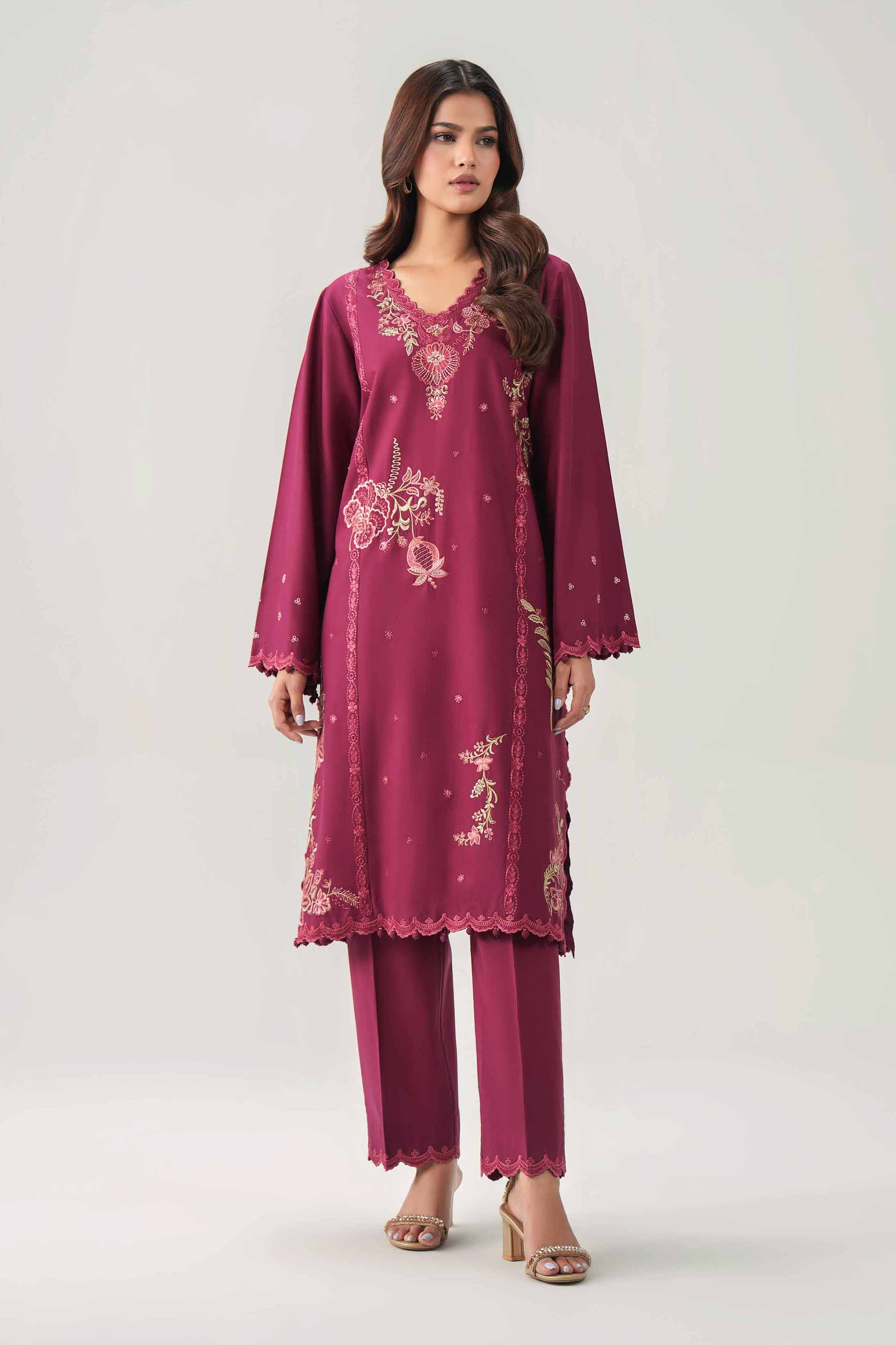 2 Piece - Embroidered Suit
