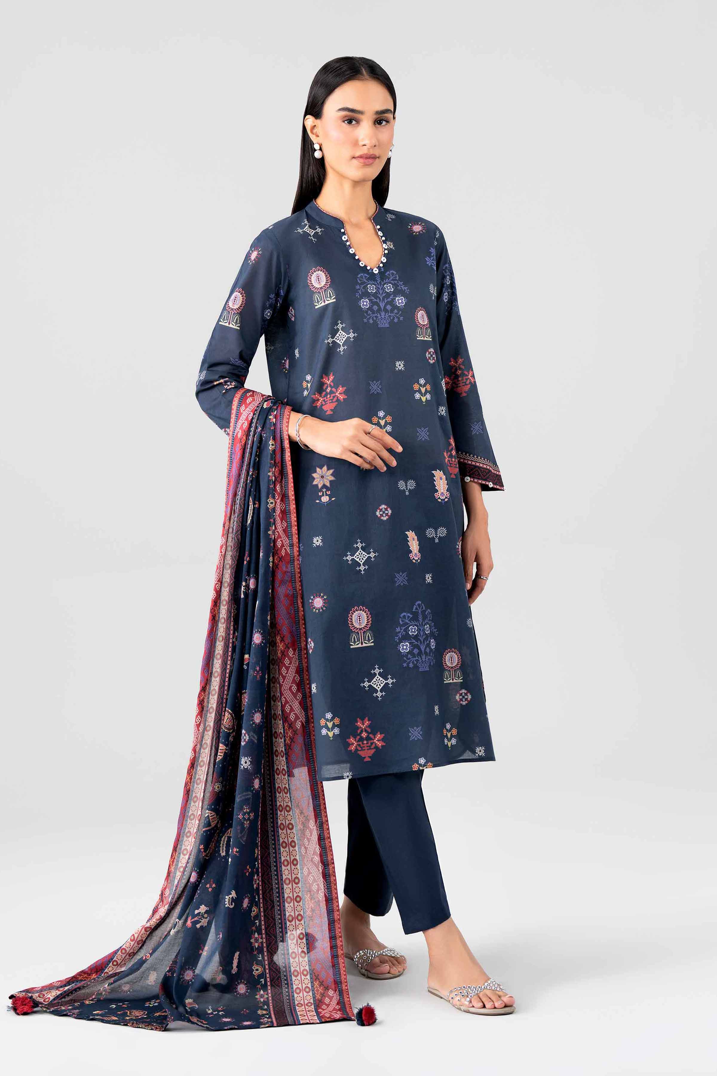 3 Piece - Printed Suit