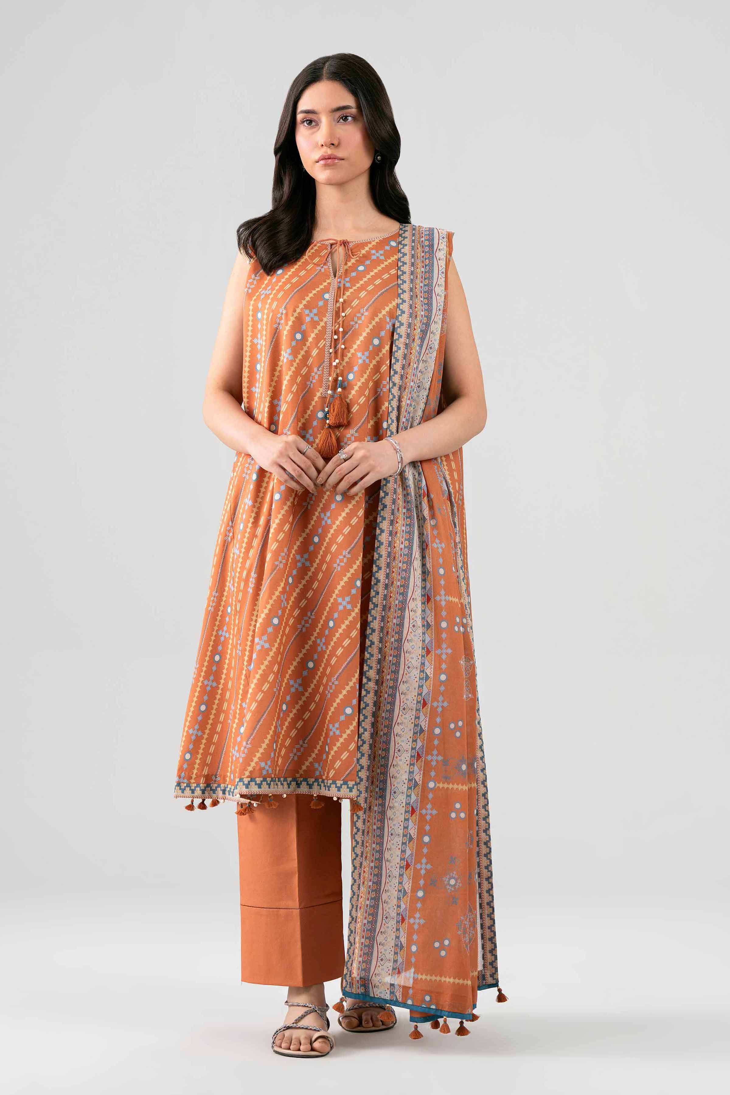 3 Piece - Printed Suit