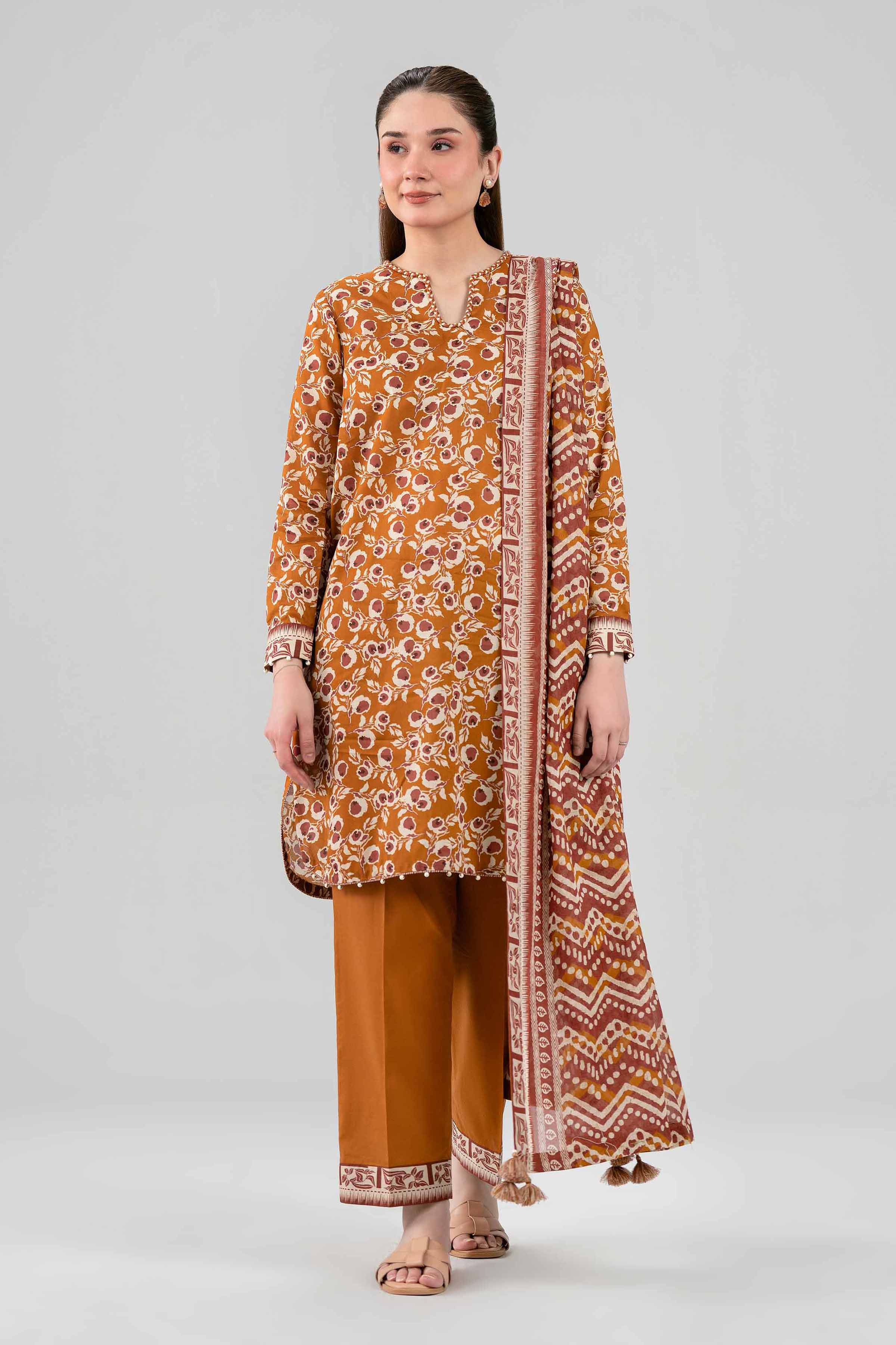 3 Piece - Printed Suit