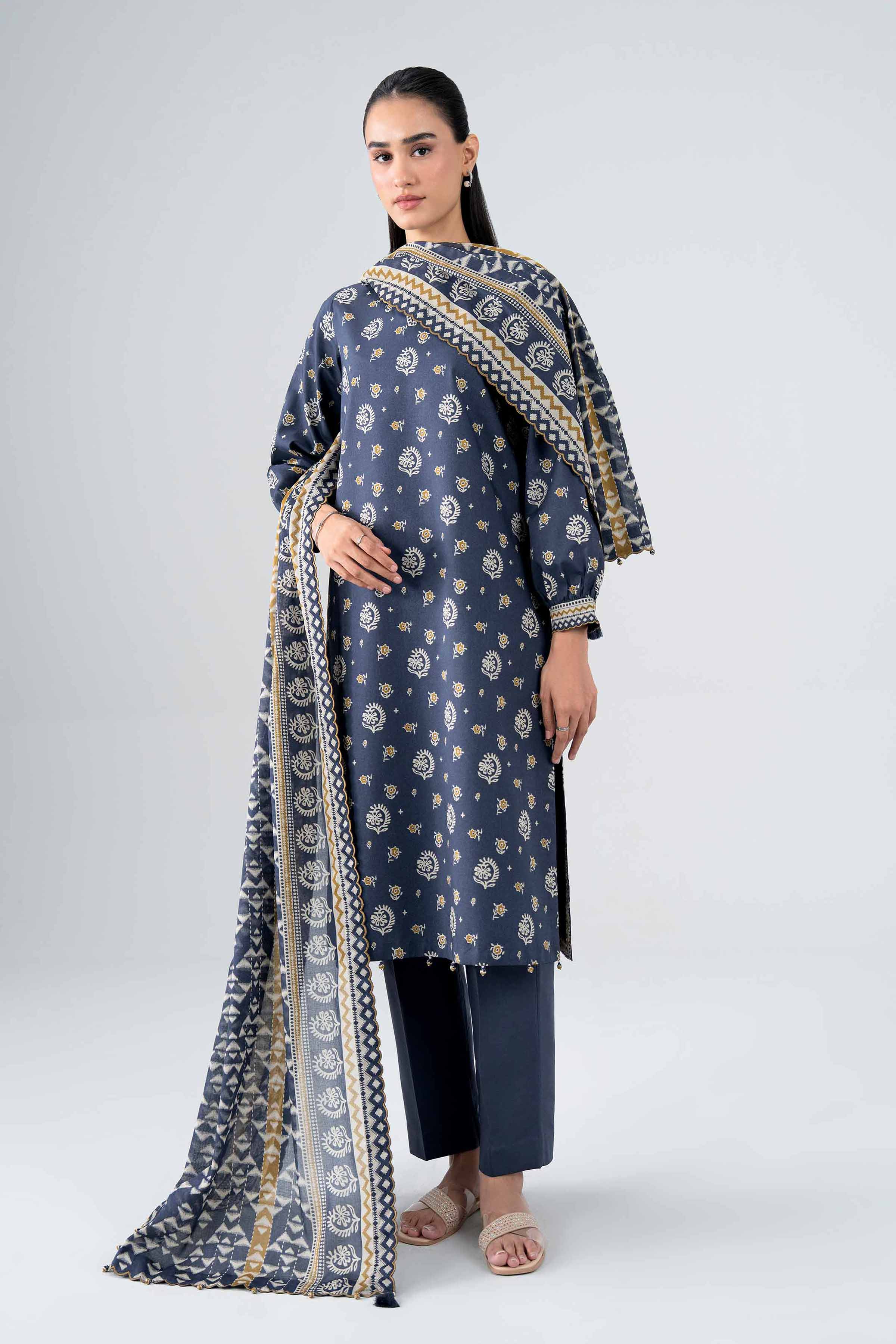 3 Piece - Printed Suit