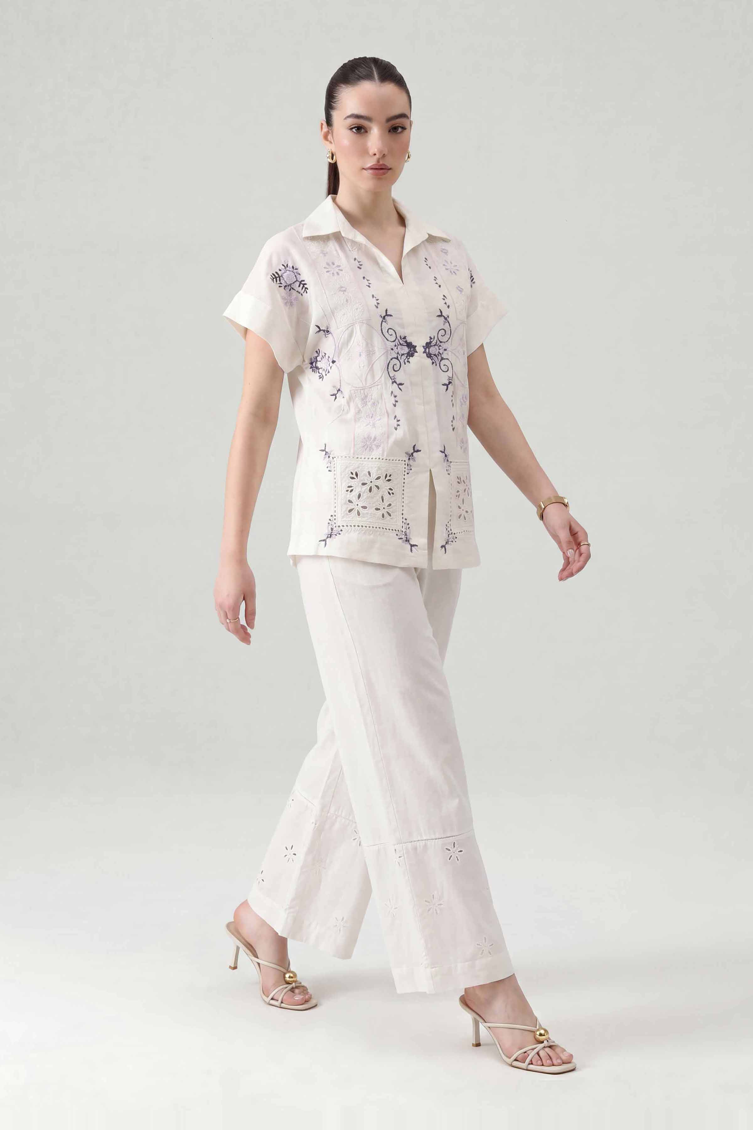 2 Piece - Embroidered Suit - AS26-98