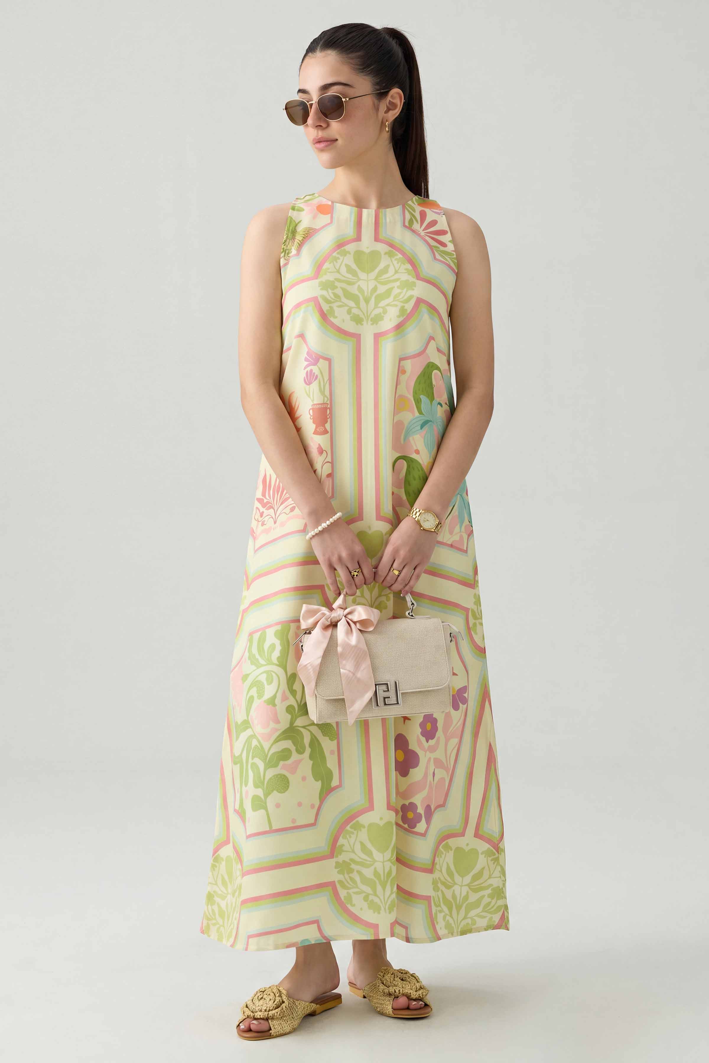Printed Dress - AS26-91