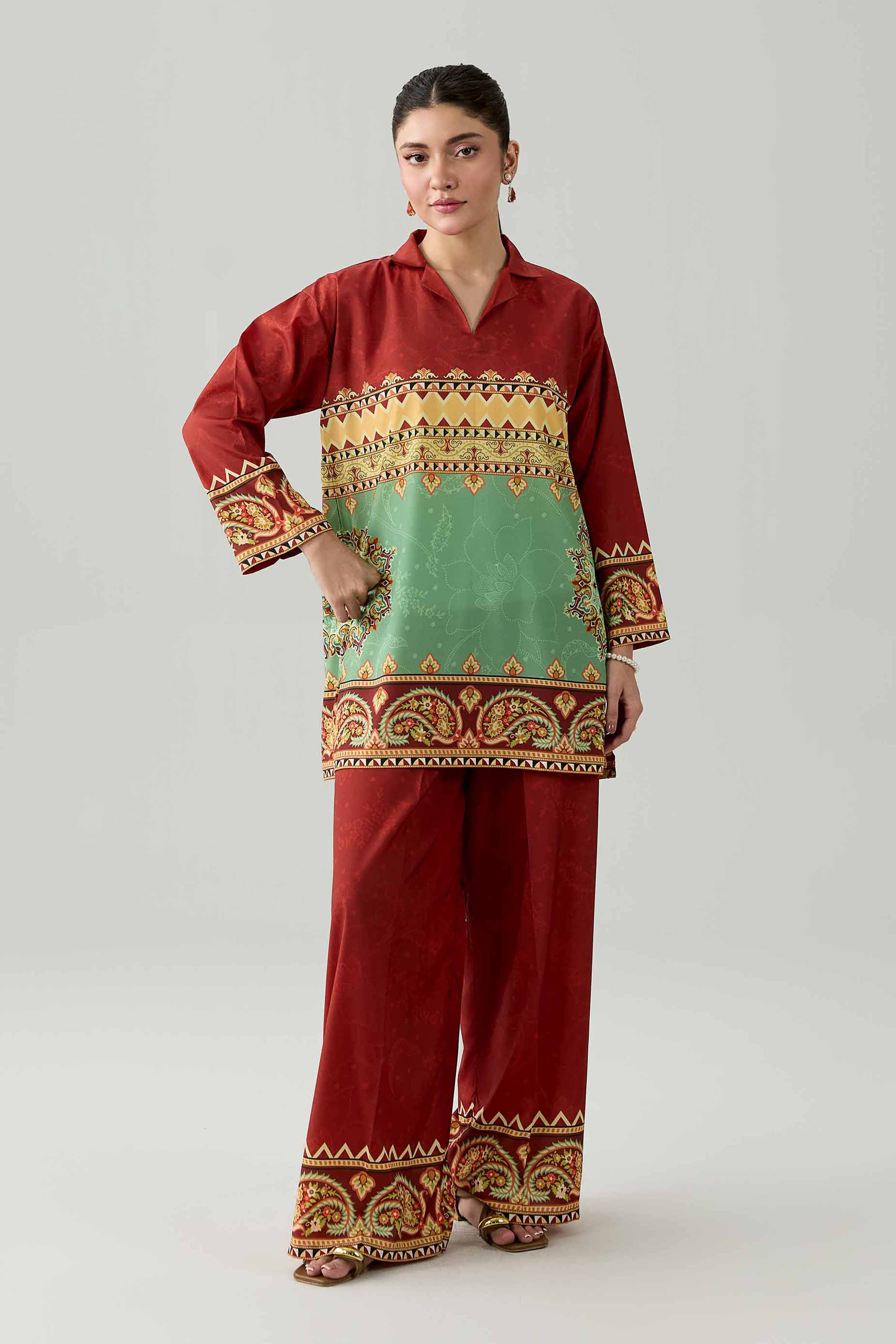 2 Piece - Printed Suit - AS26-77