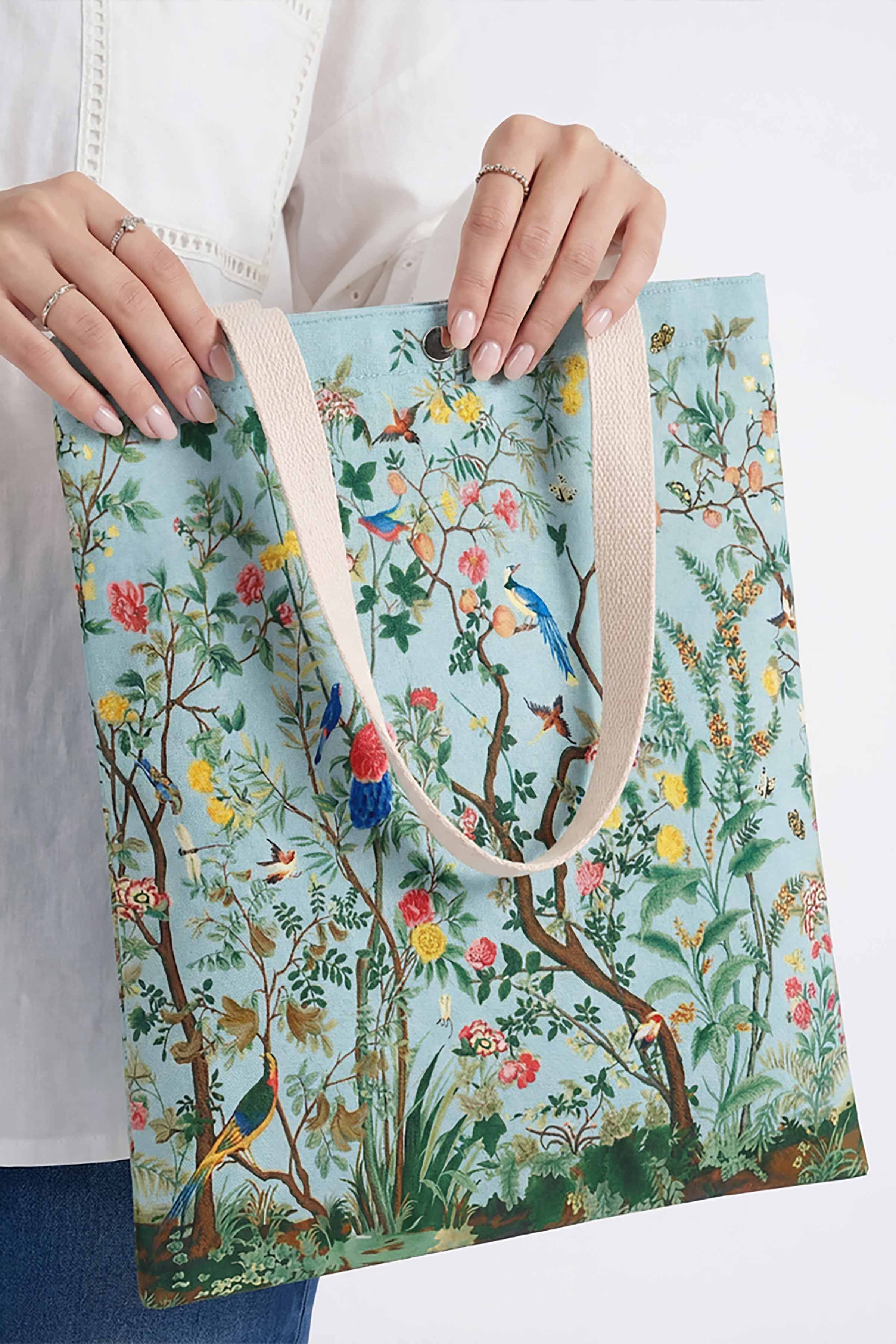 Blue Fabric Bag