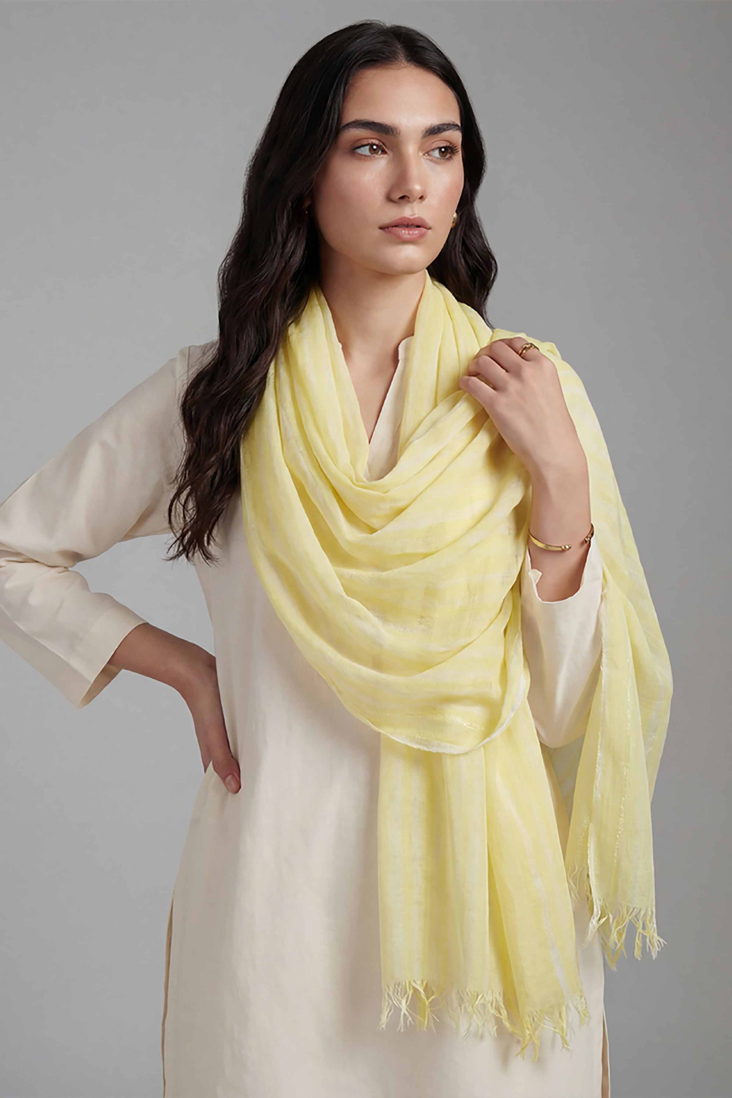 Yellow Women Scarf