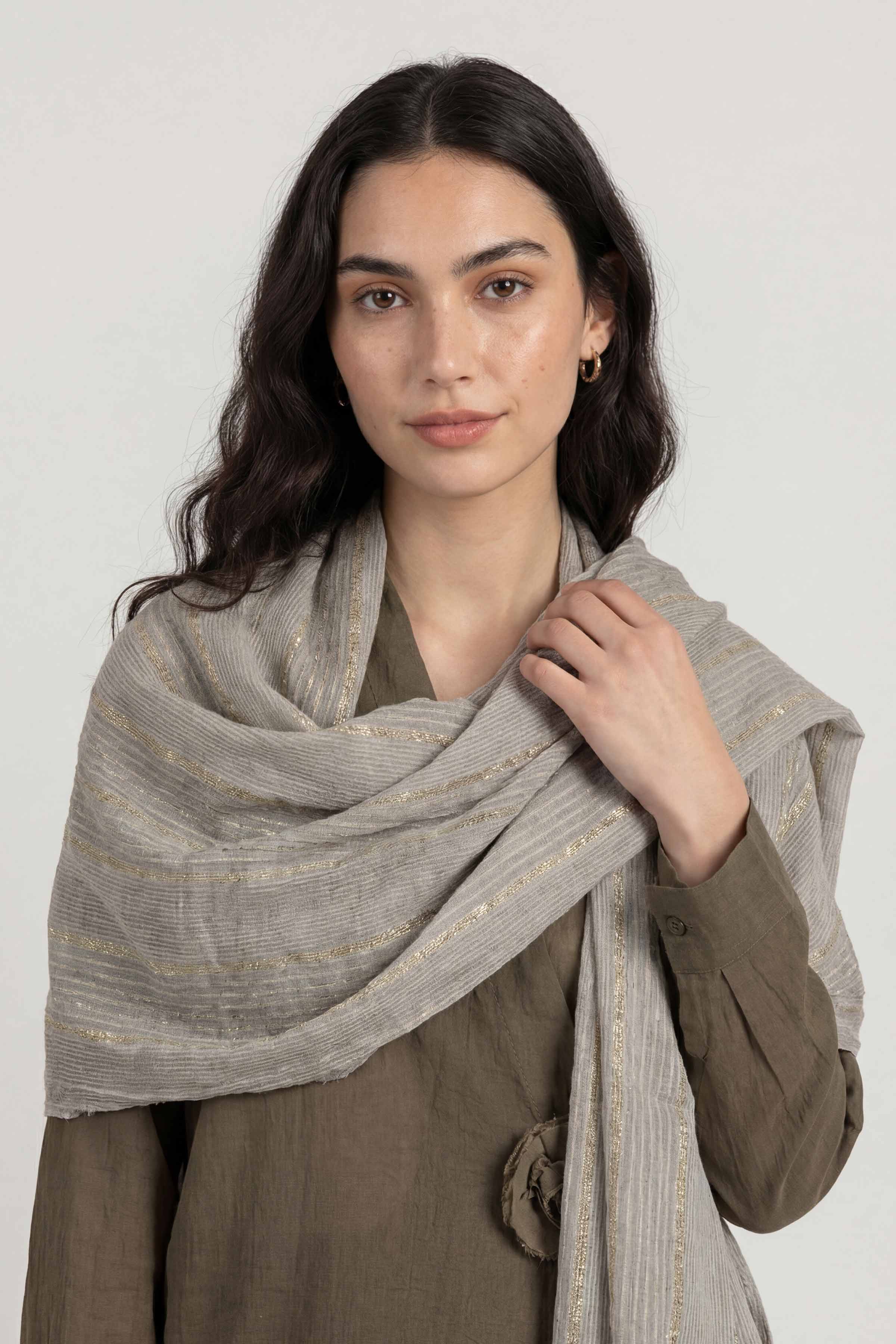 Grey Women Scarf