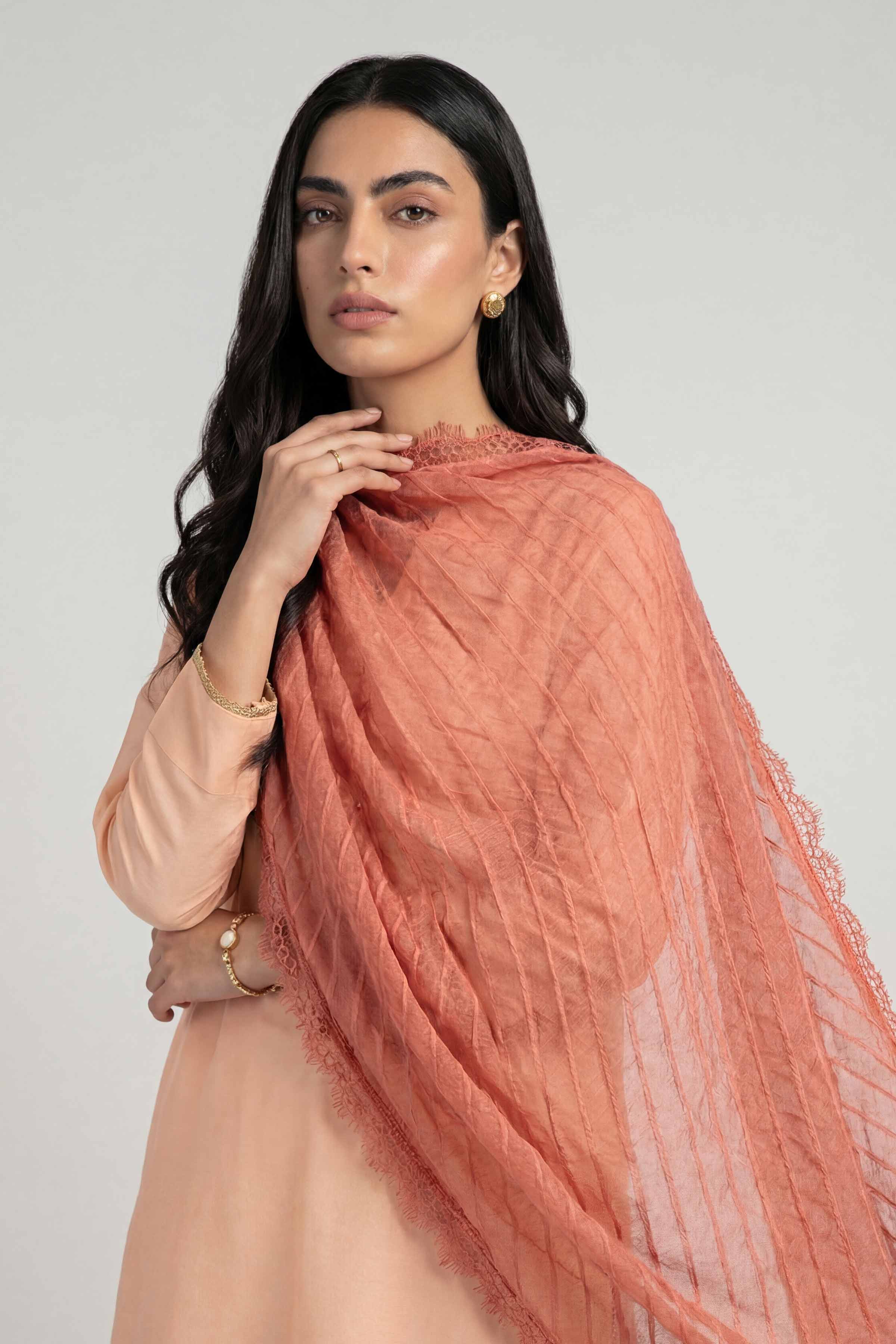 Orange Women Scarf