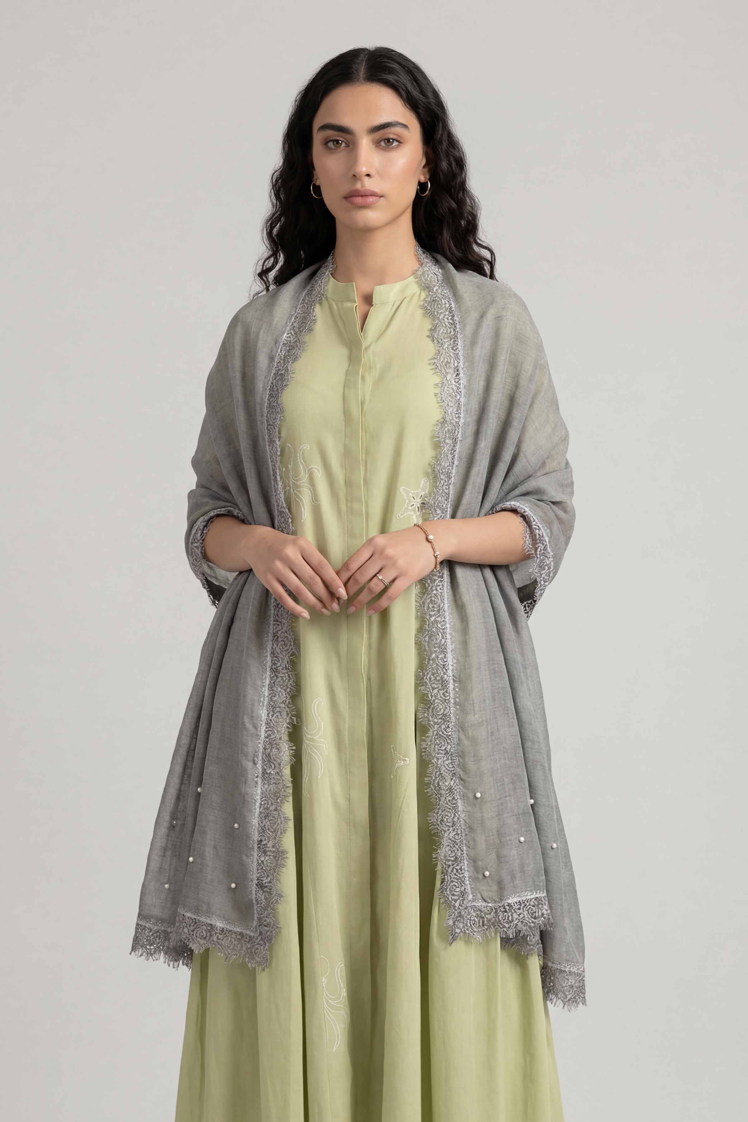 Grey Women Scarf