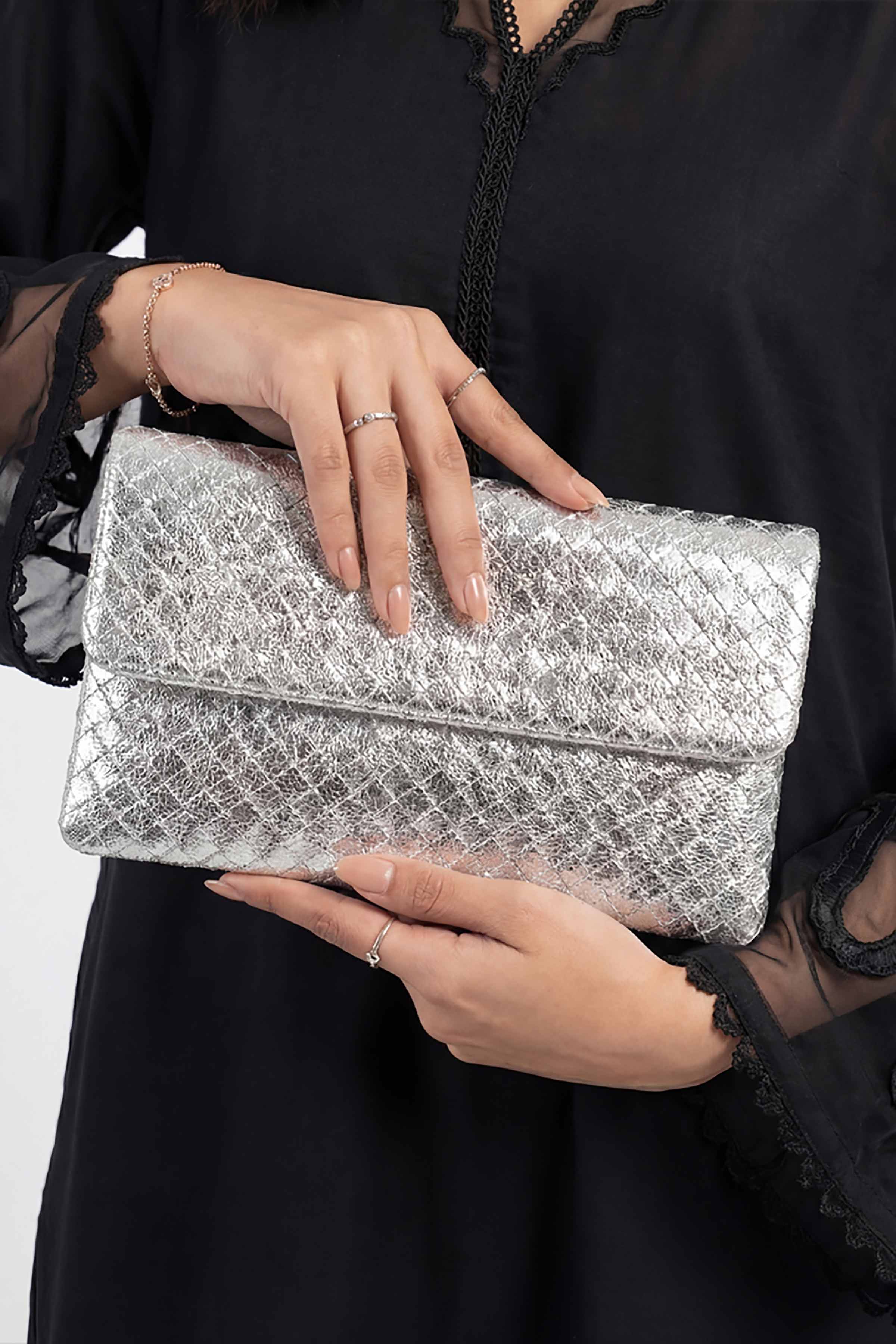 Silver Evening Bag