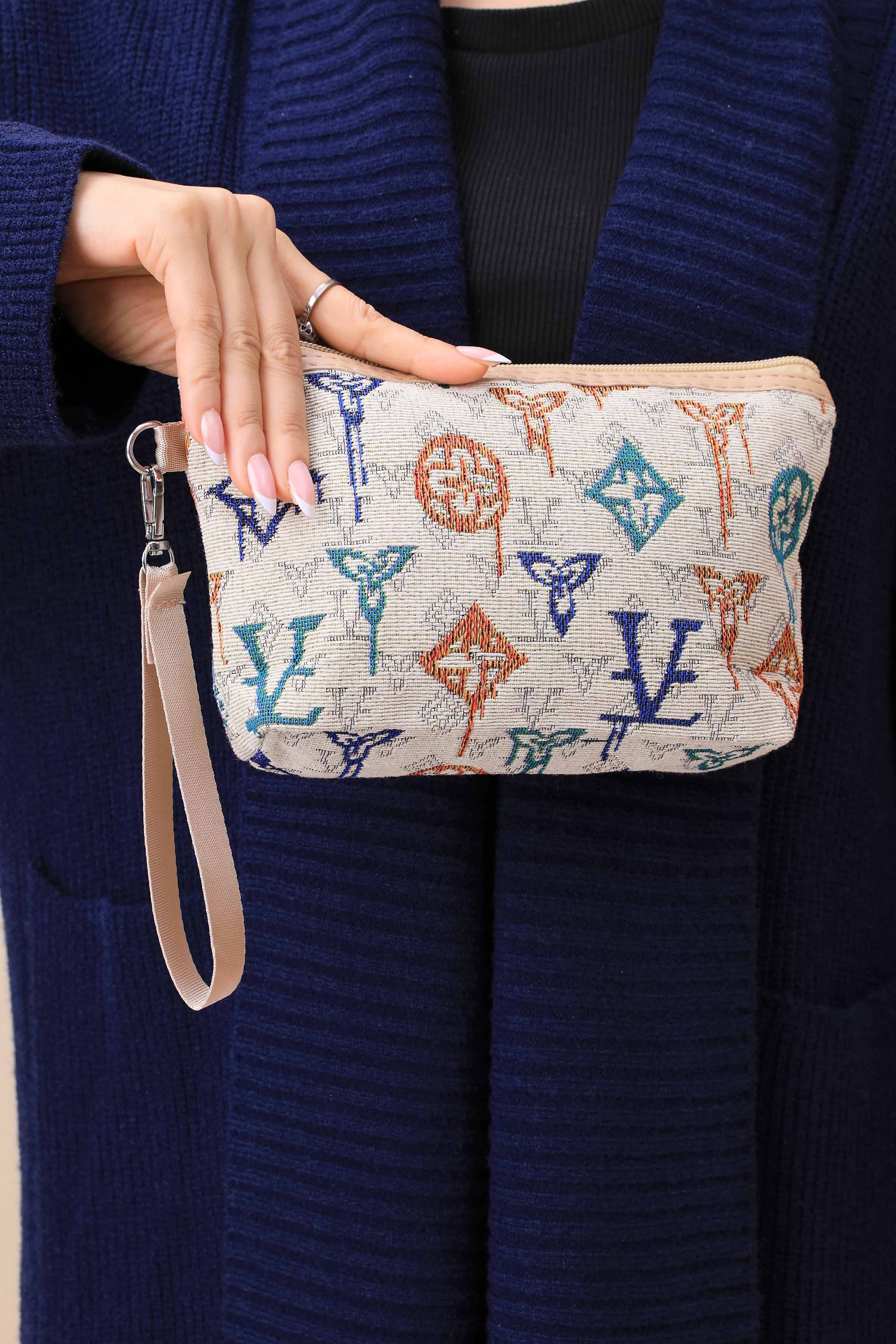 Beige Vanity Bag