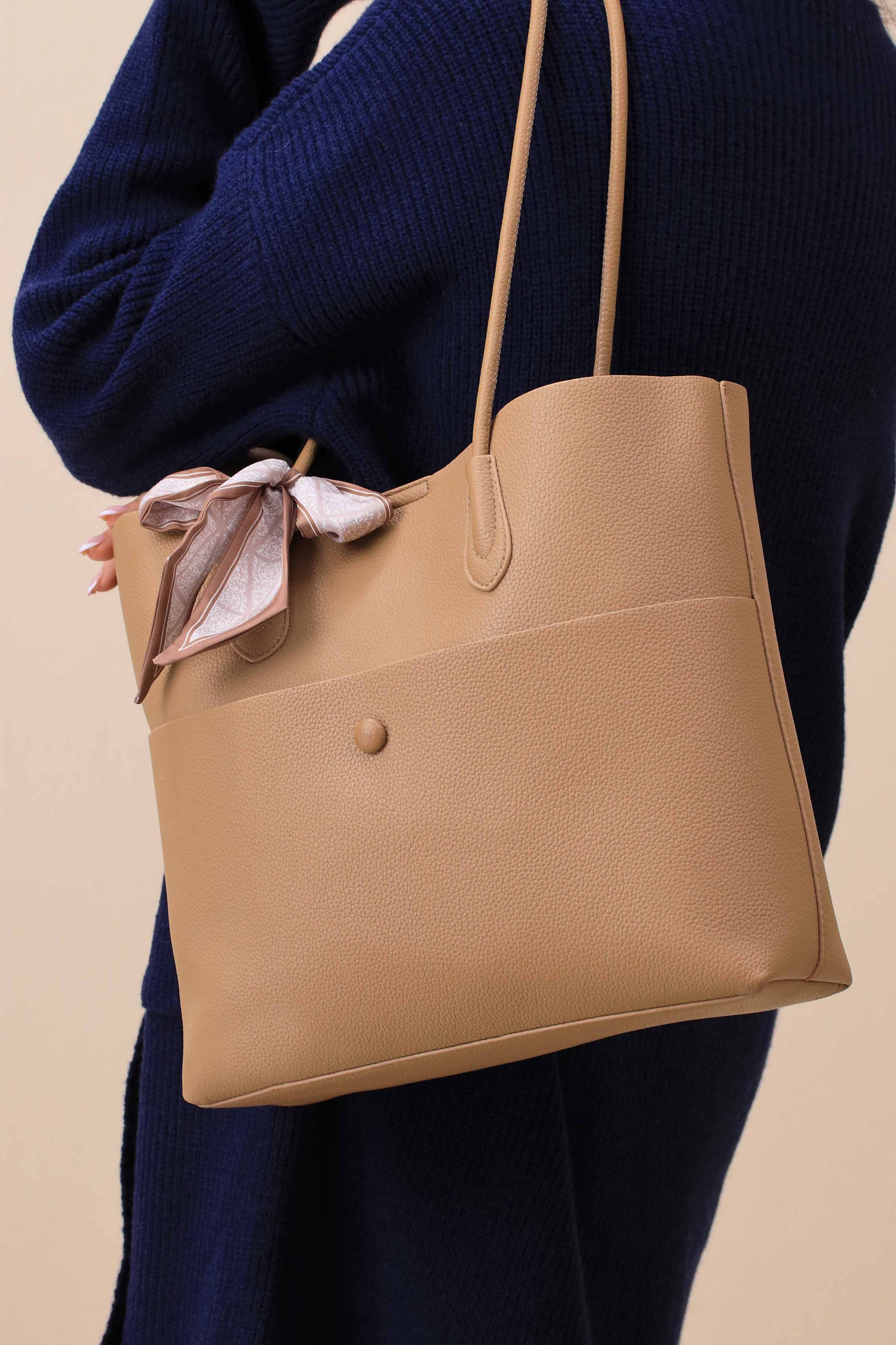 Tan Tote Bag