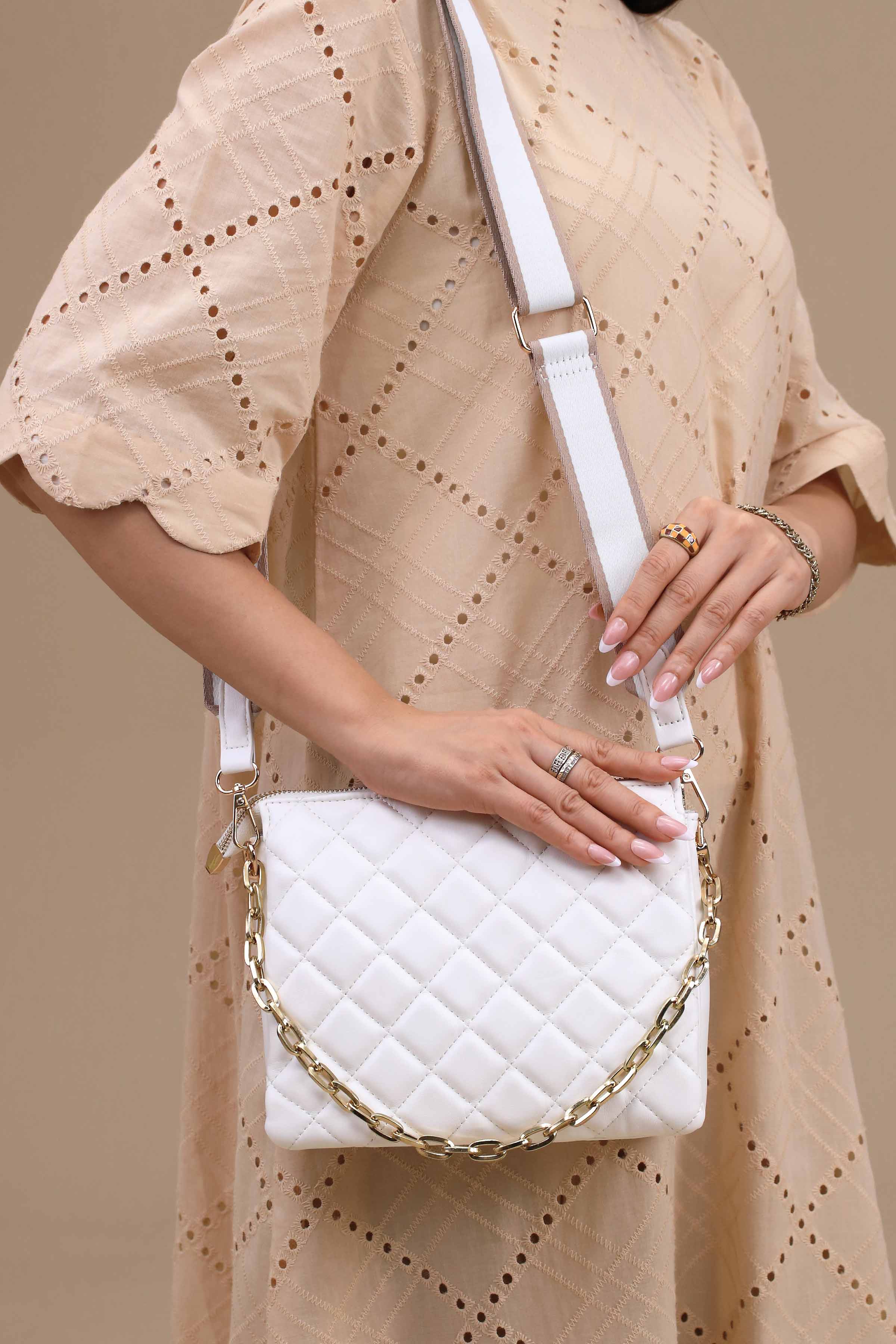 Off White Shoulder Bag