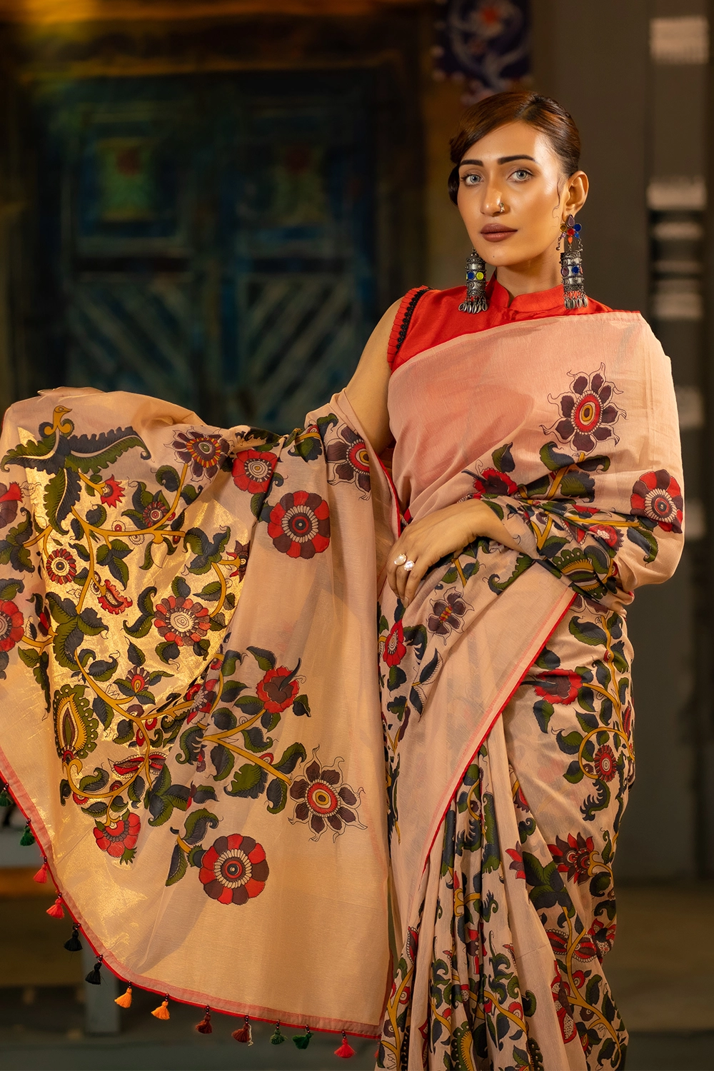 Women’s Half Silk Saree Sweet Screen Print