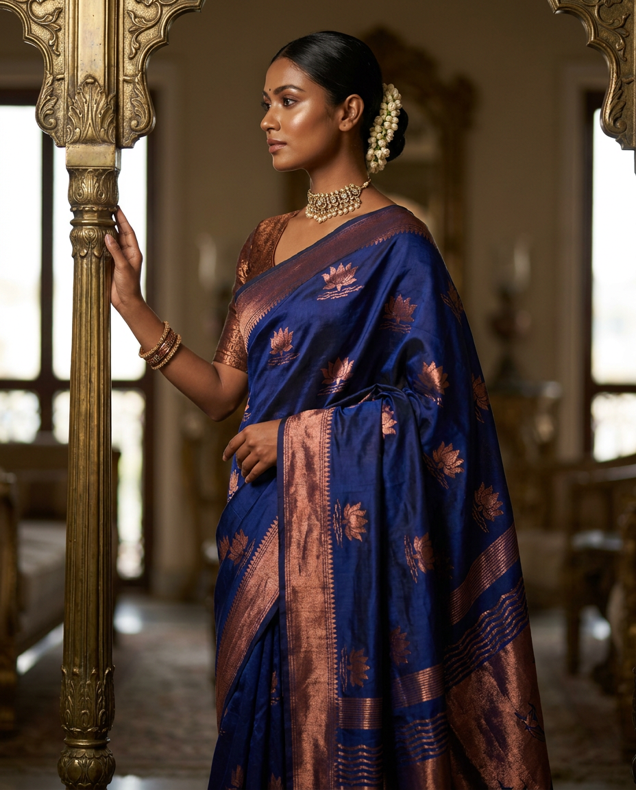 Meghna Nil Jamdani